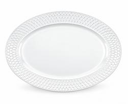 Lėkštė serviravimo Wilmax Julia Diamond, 35 cm x 25 cm, balta sp.
