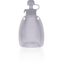 Zopa Silicone Refillable Baby Food Pouch maišelis maistui 0 m+ Transparent Grey 120 ml