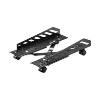 Ultradesk CRITTER  reguliuojamas kompiuterio korpuso stovas, juodas