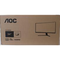 SALE OUT. AOC CU34B3E Curved 34" 3440x1440/21:9/300cd/m2/4ms HDMI, DisplayPort, USB, Audio out | Warranty 36 month(s) | DAMAGED PACKAGING