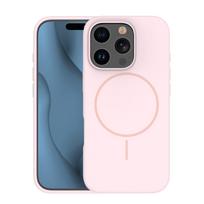 Plonas silikoninis Mag dėklas, skirtas iPhone 14 Pro 6,1", šviesiai rožinis