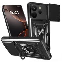 „Defender Slide“ dėklas, skirtas „Xiaomi Redmi Note 14 4G“ (Global), juodas (164.84 x 78.15 x 8.16 mm)