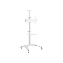 GEMBIRD Aluminum TV floor stand with caster wheels 37-70inch white