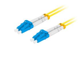 Fiber optic patchcord SM LC/UPC-LC/UPC DUPLEX LSZH 3.0mm 1m yellow