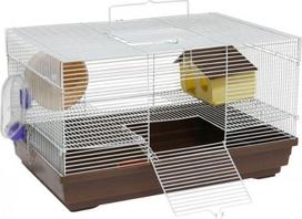 Panama Pet Narvelis graužikams laikinam laikymui 47x30x27 cm balta/mėlyna