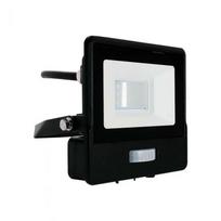 Samsung 10W LED prožektorius V-TAC, juodu korpusu, 6500K, su judesio davikliu