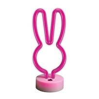TelForceone Neon ant LED stovo kiškis rožinis fsne04 forever light