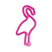 TelForceone Neon LED Light Flamingas rožinė Bat + USB FLNE18 Forever Light