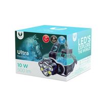 Plastrol LED galvos šviestuvas Ultra T6 2x 10W + XP-E 2x 3W 500lm 2x 18650 1200mAh Li-Ion Forever Light