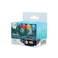 Plastrol LED galvos šviestuvas Sporty XP-E 3W + COB 3W 160lm 1200mAh Forever Light