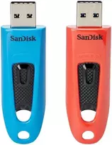 USB laikmena SanDisk Cruzer Ultra 64GB USB 3.0 130MB/s, 2 vnt.