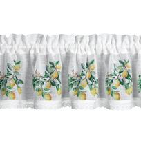 Dieninė užuolaida Cloe, balta sp./geltona sp./žalia sp., 150 cm x 30 cm