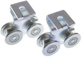 Stumdomųjų durų ratukai Helaform PPS-100/steel, 2 vnt.