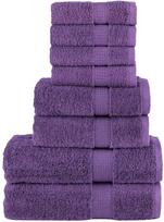Rankšluostis Rankšluosčių rinkinys SOLUND, 8vnt., violetiniai, 600g/m²