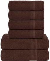 Rankšluostis Rankšluosčių rinkinys, 6vnt., rudi, 100% medvilnė, 360g/m²