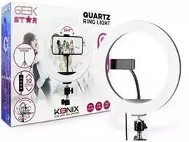LED žiedo šviestuvas su trikoju stovu Konix Geek Star Quartz 26