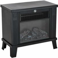 Homcom Elektrinis židinys 600/1200W, juoda, 34x17x31 cm