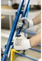 GLAN nitrile coated protective pirštinės baltas/light pilkas 8