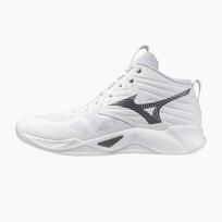 Tinklinio bateliai Mizuno Wave Momentum Pro Mid white/metallic gray/black