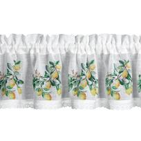 Dieninė užuolaida Cloe, balta sp./geltona sp./žalia sp., 150 cm x 30 cm