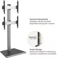 Laikiklis BFSM-04SFW Video Wall Cart, Fine Texture Pilkas