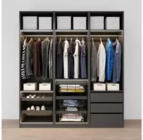 Metal drawer Elite for shoes 600 mm with soft closing, pilka anthracite