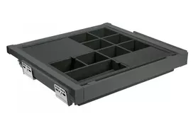 GTV ELITE pull out jewellery tray, 560-618, soft-close, anthracite, anthracite mat