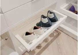 Drawer Elite for shoes 900 mm with soft closing, baltas