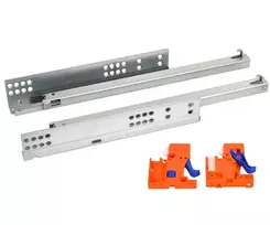 Undermount drawer slide with a soft closing system (partial extension) l-400 Modern Slide