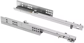 Under mount drawer (quick mount) for wooden drawers with soft closing, partial extension