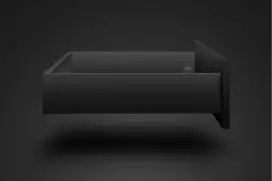 AXIS PRO GTV Drawer, H=86 mm, L=550 mm, Soft Close, Full Extension, Juodas (C)
