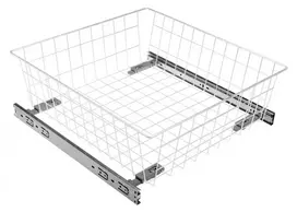 Side cargo basket, tandem type slide mounting, 2 shelves, cabinet 300 mm, without guides,