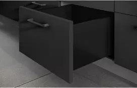 AXIS PRO GTV Drawer, H=200 mm, L=250 mm, soft-close, full extension, juodas (C)