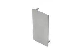 End cap for L profile - full, VELLO handleless system with LED function, sidabrinis left (10 p