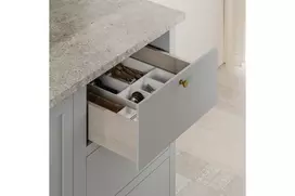 Undermount drawer slide 3D with soft closing (full extension) l-550 MODERN SLIDE, for 18 m