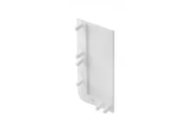 End cap for L profile - full, VELLO handle-free system with LED function, baltas right (10