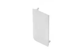 End cap for L profile - full, VELLO handleless system with LED function, baltas left (10 pc