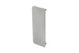 End cap for C profile - full, VELLO handleless system with LED function, sidabrinis (10 pcs /