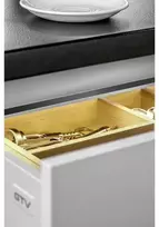 Aluminum profile, handleless system VELLO with LED function, L, juodas, length 3 m