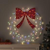 Vainikas 60 LED Įvairiaspalvis 76 x 76 x 85 cm Akrilas