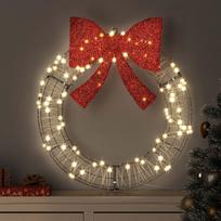 Vainikas 60 LED Šilta balta 75 x 75 x 8 cm Ratanas