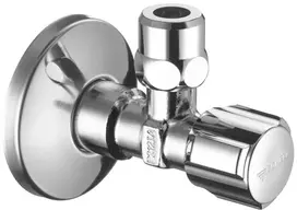 Ventilis Schell, kampinis, vandentiekiui, 1/2 colio - išorinis sriegis, 10 mm - suveržiamas