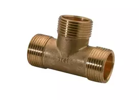 Ar trīs zariem TDM Brass 208, 1/2 collas – ārējā vītne, 1/2"