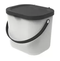 Rūšiavimo šiukšliadėžė Rotho, 6 l, balta sp./pilka sp.