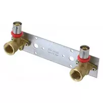 Montāžas plāksne ar presēšanas elkoni TDM Brass, DIA20 mm, 90 °