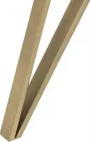 Beliani Valgomojo stalas MOLDEN marmuro imitacija/auksinis 150 cm 80 cm