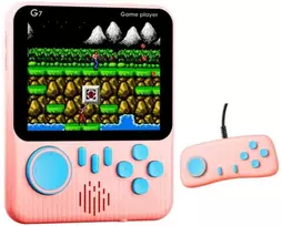 Retro žaidimų konsolė su 666 žaidimų ir pulteliu Juodas Bird BH1366, rožinė