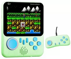 Retro žaidimų konsolė su 666 žaidimų ir pulteliu Juodas Bird BH1365, žalia