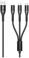 Įkrovimo kabelis telefonams Digitalome YCB-12 3 in 1 USB-C, Lightning, micro USB