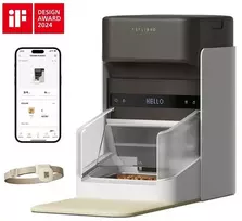 Atpažįstanti augintinį automatinė šėrykla 3l Petlibro One RFID PF301, juoda
